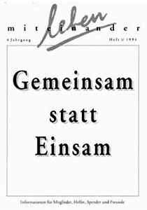 Zeitschrift: Gemeinsam statt Einsam